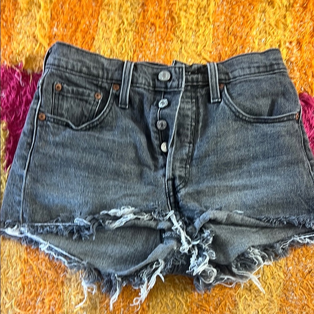 Levis Women's Distressed Denim Shorts